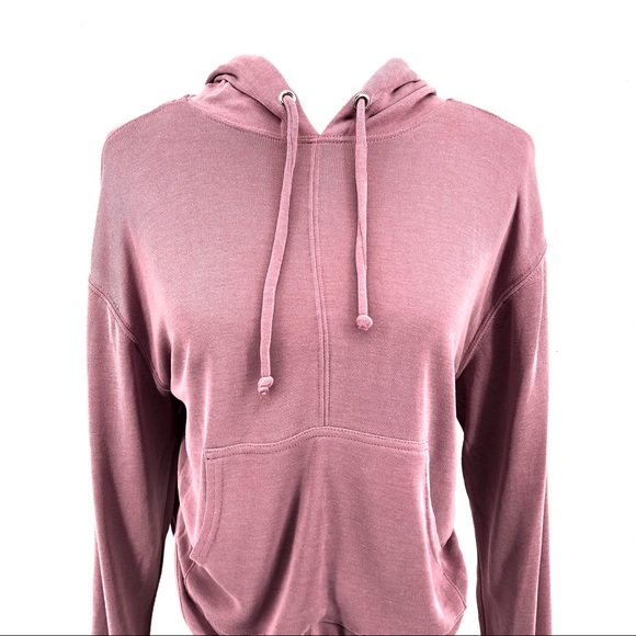 Free People Pink Back Into It Cutout Hoodie - Picture 3 of 9